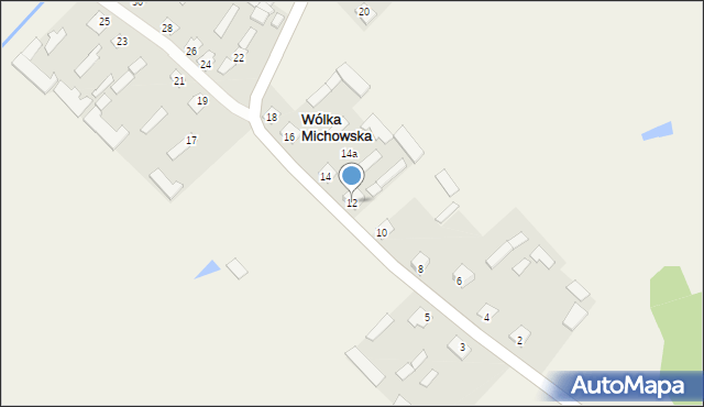 Wólka Michowska, Wólka Michowska, 12, mapa Wólka Michowska