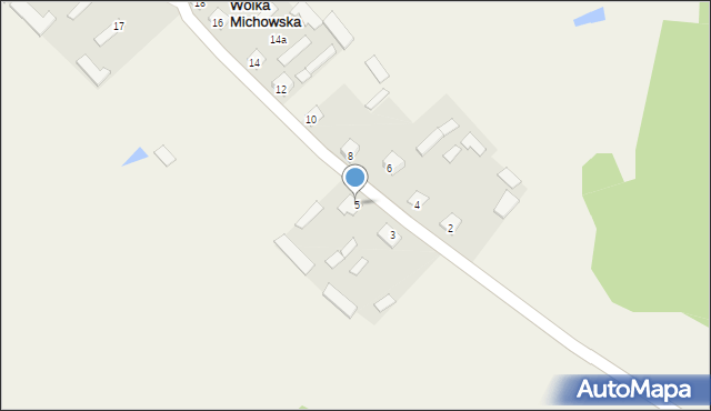 Wólka Michowska, Wólka Michowska, 5, mapa Wólka Michowska