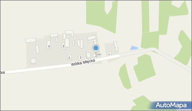 Wólka Mlęcka, Wólka Mlęcka, 2, mapa Wólka Mlęcka