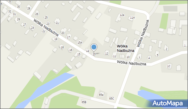 Wólka Nadbużna, Wólka Nadbużna, 13, mapa Wólka Nadbużna