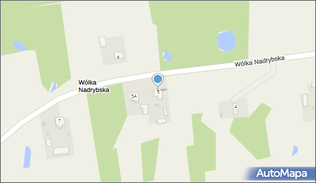 Wólka Nadrybska, Wólka Nadrybska, 5, mapa Wólka Nadrybska