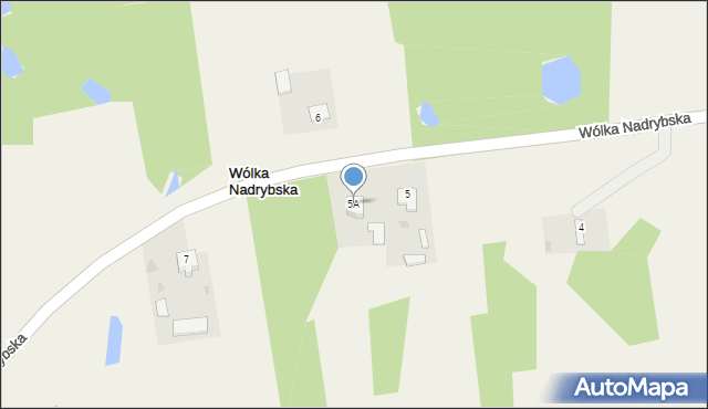 Wólka Nadrybska, Wólka Nadrybska, 5A, mapa Wólka Nadrybska