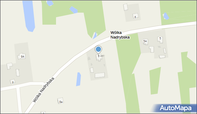 Wólka Nadrybska, Wólka Nadrybska, 7, mapa Wólka Nadrybska