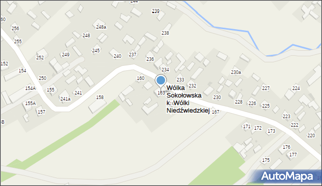 Wólka Niedźwiedzka, Wólka Niedźwiedzka, 163, mapa Wólka Niedźwiedzka