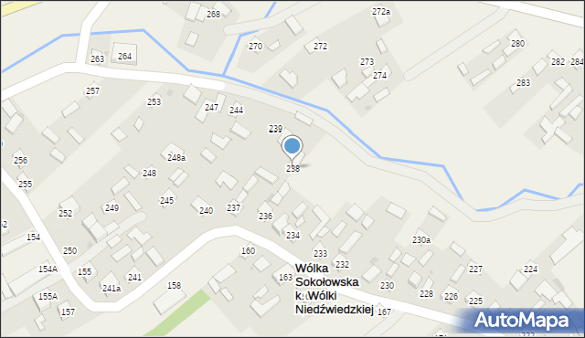 Wólka Niedźwiedzka, Wólka Niedźwiedzka, 238, mapa Wólka Niedźwiedzka