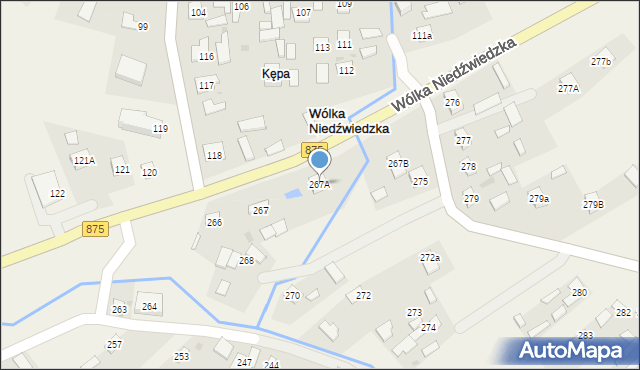 Wólka Niedźwiedzka, Wólka Niedźwiedzka, 267A, mapa Wólka Niedźwiedzka