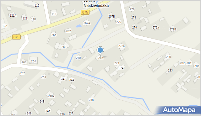 Wólka Niedźwiedzka, Wólka Niedźwiedzka, 272, mapa Wólka Niedźwiedzka