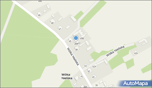 Wólka Nieliska, Wólka Nieliska, 45A, mapa Wólka Nieliska