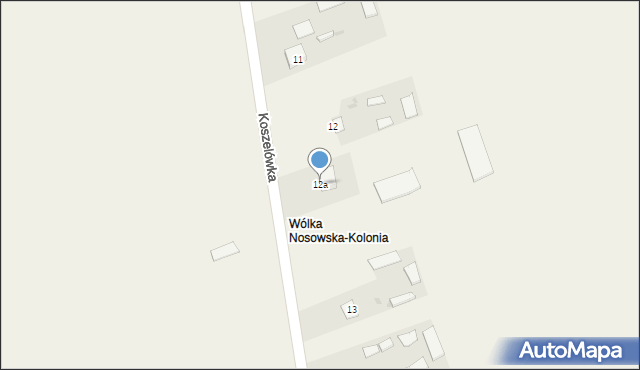 Wólka Nosowska, Wólka Nosowska, 12a, mapa Wólka Nosowska