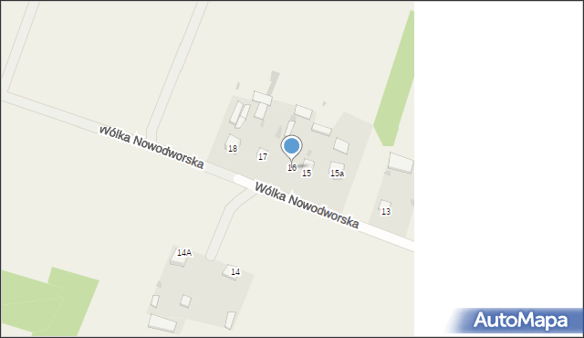 Wólka Nowodworska, Wólka Nowodworska, 16, mapa Wólka Nowodworska