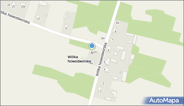 Wólka Nowodworska, Wólka Nowodworska, 5a, mapa Wólka Nowodworska