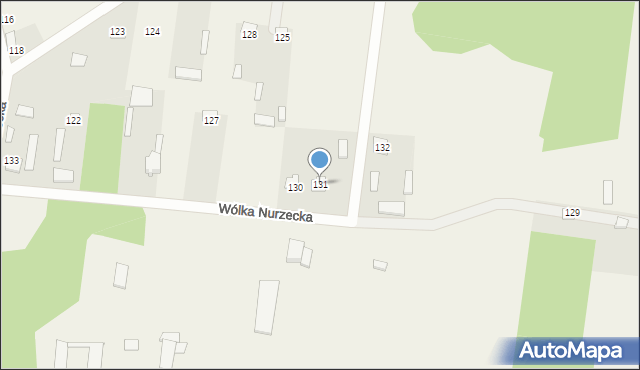 Wólka Nurzecka, Wólka Nurzecka, 131, mapa Wólka Nurzecka