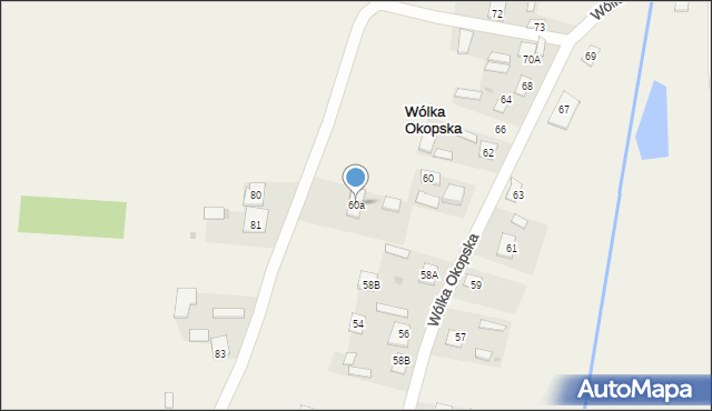 Wólka Okopska, Wólka Okopska, 60a, mapa Wólka Okopska