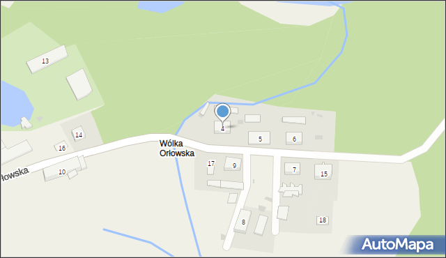 Wólka Orłowska, Wólka Orłowska, 4, mapa Wólka Orłowska