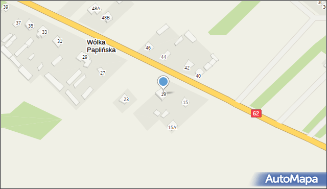 Wólka Paplińska, Wólka Paplińska, 19, mapa Wólka Paplińska