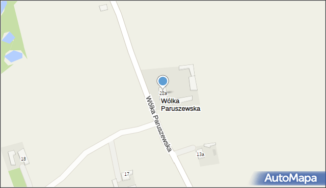 Wólka Paruszewska, Wólka Paruszewska, 22a, mapa Wólka Paruszewska