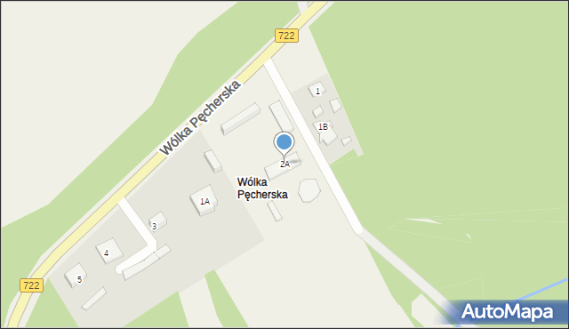 Wólka Pęcherska, Wólka Pęcherska, 2A, mapa Wólka Pęcherska