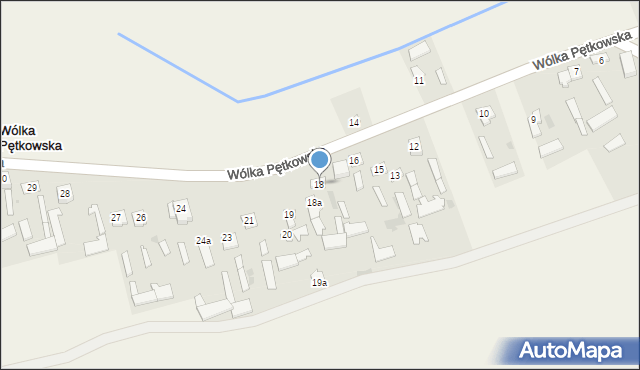 Wólka Pętkowska, Wólka Pętkowska, 18, mapa Wólka Pętkowska