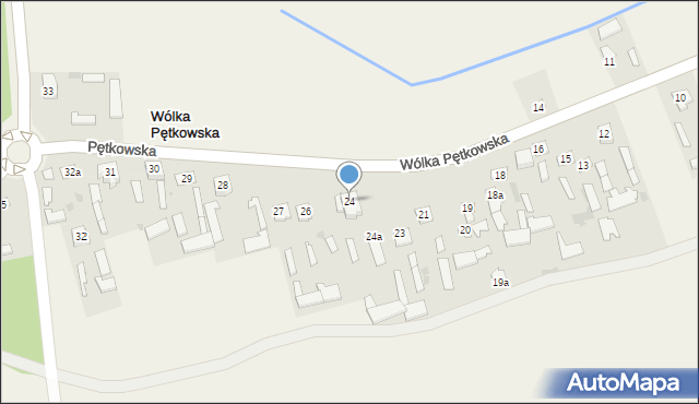 Wólka Pętkowska, Wólka Pętkowska, 24, mapa Wólka Pętkowska