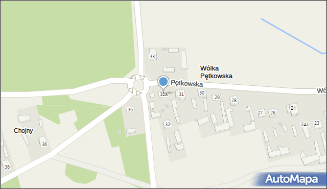 Wólka Pętkowska, Wólka Pętkowska, 32a, mapa Wólka Pętkowska