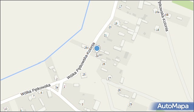 Wólka Pętkowska, Wólka Pętkowska-Kolonia, 24, mapa Wólka Pętkowska