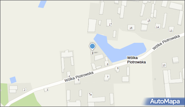 Wólka Piotrowska, Wólka Piotrowska, 8, mapa Wólka Piotrowska