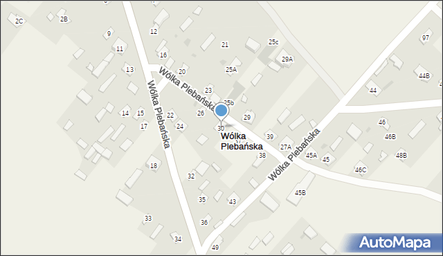 Wólka Plebańska, Wólka Plebańska, 27, mapa Wólka Plebańska