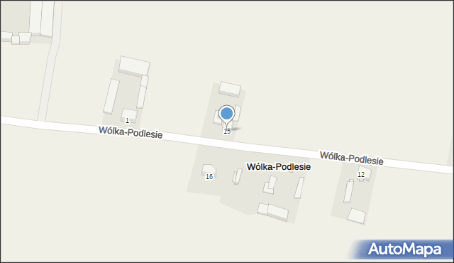 Wólka-Podlesie, Wólka-Podlesie, 15, mapa Wólka-Podlesie