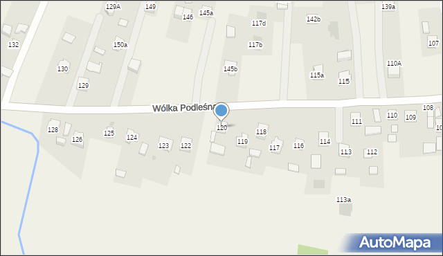 Wólka Podleśna, Wólka Podleśna, 120, mapa Wólka Podleśna