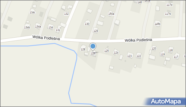 Wólka Podleśna, Wólka Podleśna, 126, mapa Wólka Podleśna