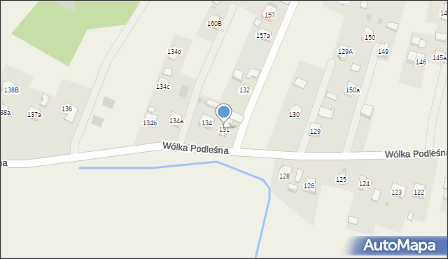 Wólka Podleśna, Wólka Podleśna, 131, mapa Wólka Podleśna