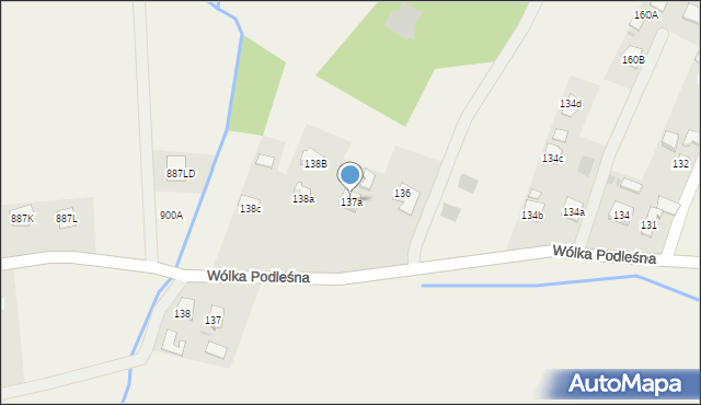 Wólka Podleśna, Wólka Podleśna, 137a, mapa Wólka Podleśna