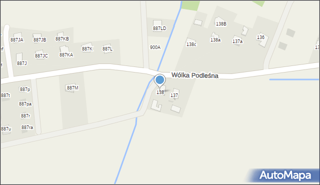 Wólka Podleśna, Wólka Podleśna, 138, mapa Wólka Podleśna