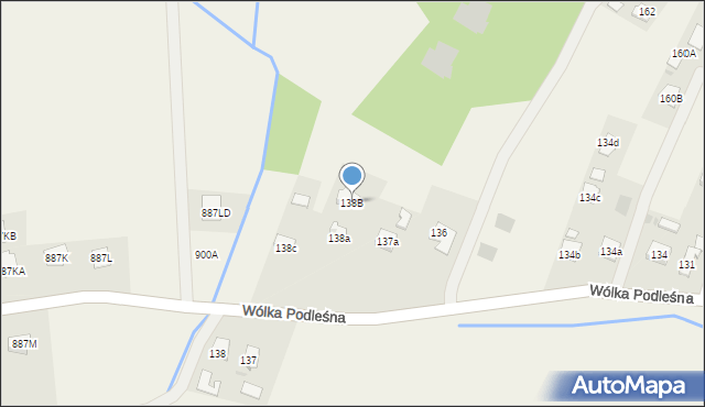 Wólka Podleśna, Wólka Podleśna, 138B, mapa Wólka Podleśna