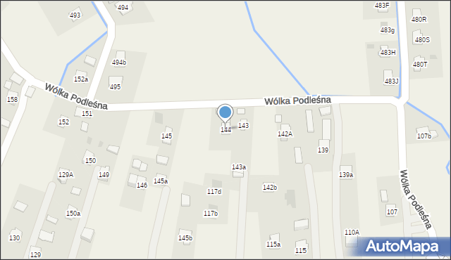 Wólka Podleśna, Wólka Podleśna, 144, mapa Wólka Podleśna