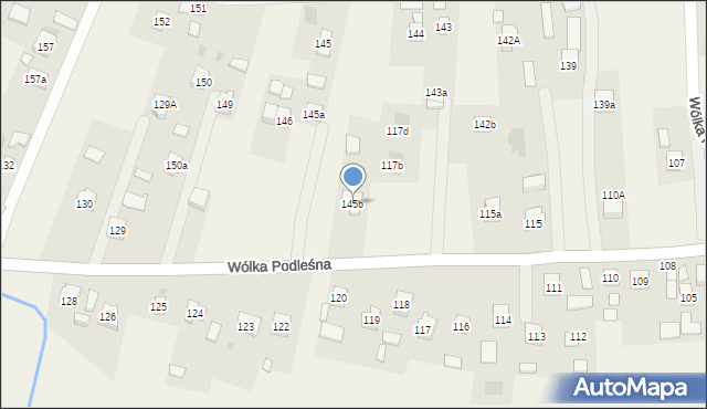 Wólka Podleśna, Wólka Podleśna, 145b, mapa Wólka Podleśna