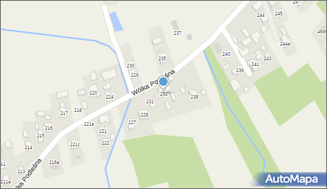 Wólka Podleśna, Wólka Podleśna, 232, mapa Wólka Podleśna