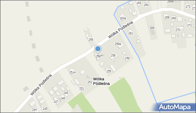 Wólka Podleśna, Wólka Podleśna, 254, mapa Wólka Podleśna