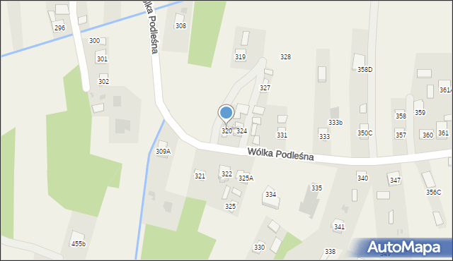 Wólka Podleśna, Wólka Podleśna, 320, mapa Wólka Podleśna