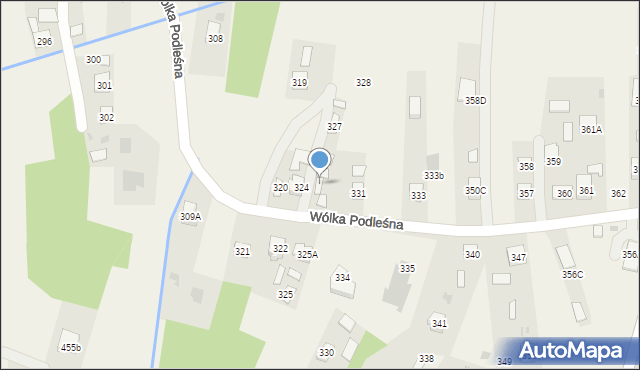 Wólka Podleśna, Wólka Podleśna, 326, mapa Wólka Podleśna