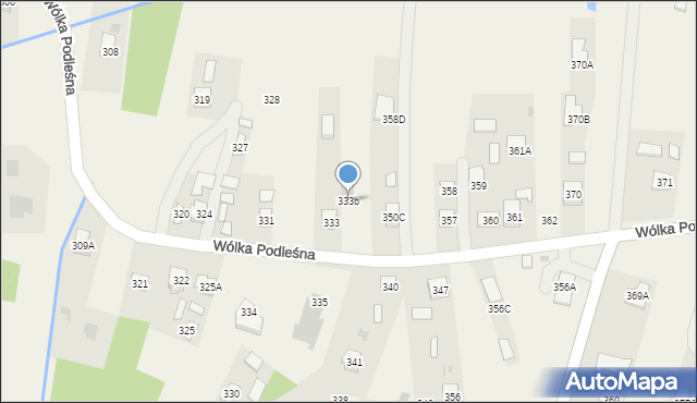 Wólka Podleśna, Wólka Podleśna, 333b, mapa Wólka Podleśna