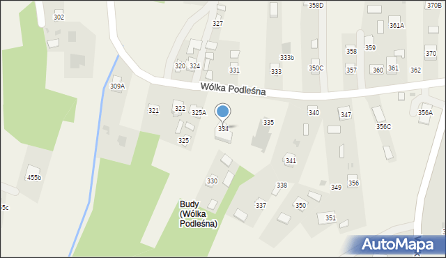 Wólka Podleśna, Wólka Podleśna, 334, mapa Wólka Podleśna