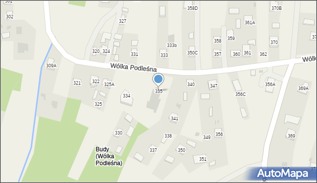 Wólka Podleśna, Wólka Podleśna, 335, mapa Wólka Podleśna