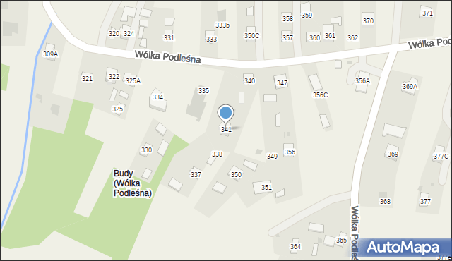 Wólka Podleśna, Wólka Podleśna, 341, mapa Wólka Podleśna