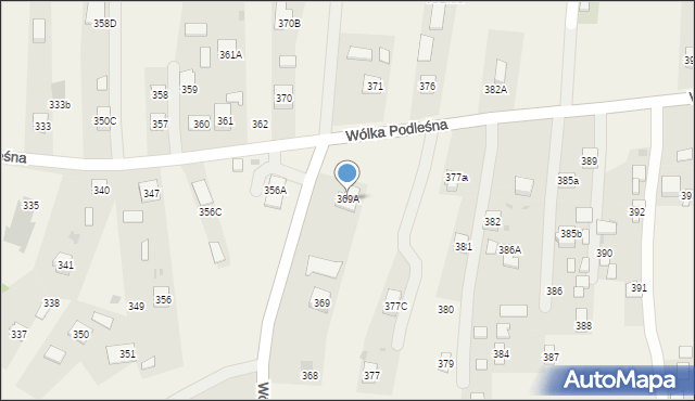 Wólka Podleśna, Wólka Podleśna, 369A, mapa Wólka Podleśna