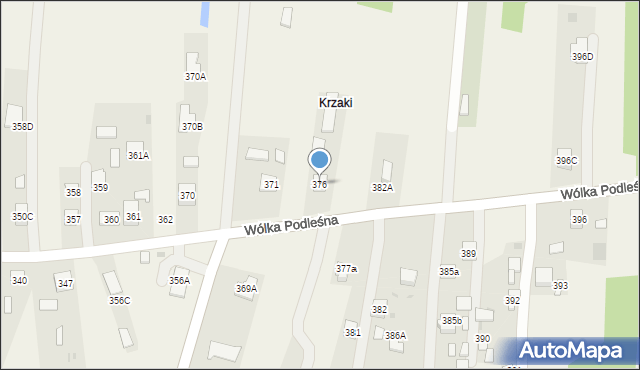 Wólka Podleśna, Wólka Podleśna, 376, mapa Wólka Podleśna