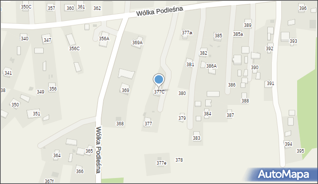 Wólka Podleśna, Wólka Podleśna, 377C, mapa Wólka Podleśna