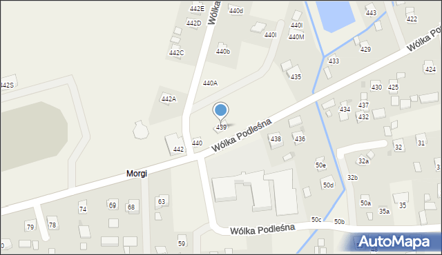 Wólka Podleśna, Wólka Podleśna, 439, mapa Wólka Podleśna