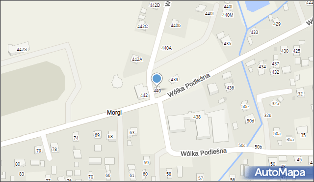 Wólka Podleśna, Wólka Podleśna, 440, mapa Wólka Podleśna