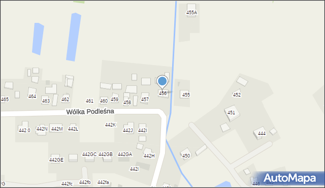 Wólka Podleśna, Wólka Podleśna, 456, mapa Wólka Podleśna